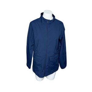 Under Armour storm 2 navy blue full zip loose windbreaker jacket size S